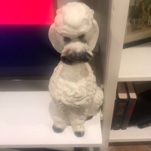 Antique poodle statue